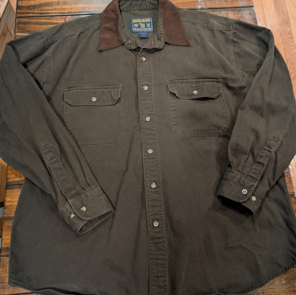 Vintage Woolrich Shirt Jacket Made In Kenya Shacket
